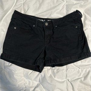 Black Denim Shorts